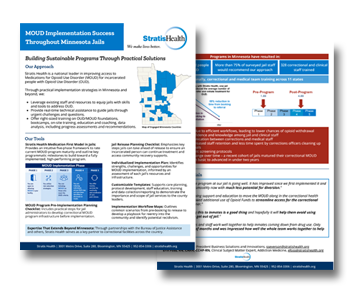 MOUD Implementation Success Throughout Minnesota Jails